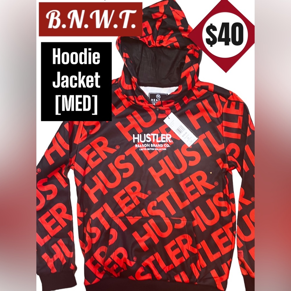 Men’s Size Medium 2-Piece Co-Ord Track Set, “Hustler”, by The Reason brand. BNWT